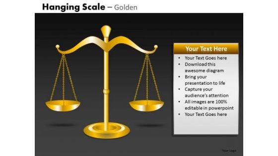 Editable Ppt Slides Weighing Scales Balance Concept