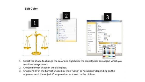 Editable Ppt Slides Weighing Scales Balance Concept