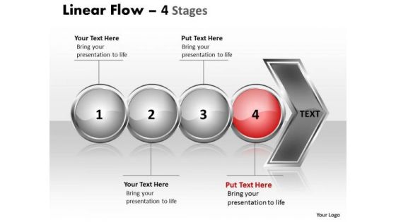 Editable Ppt Template Circular Flow Of 4 Stages Time Management PowerPoint 5 Image