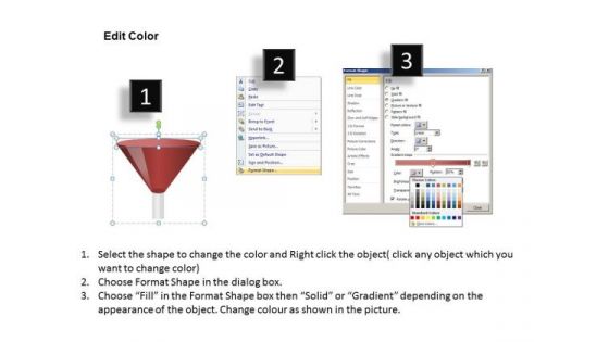 Editable Ppt Templates 3d Funnel Diagram Stages PowerPoint Slides
