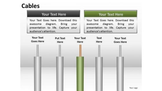 Editable Ppt Templates Electricity Wire Cables PowerPoint Slides