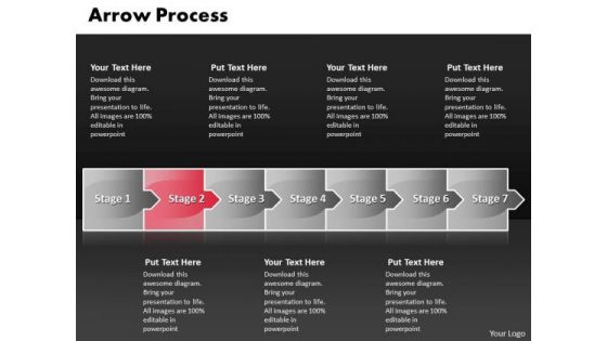 Editable Ppt Theme Arrow Process 7 Stages Operations Management PowerPoint 3 Graphic