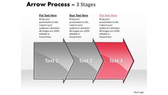 Editable Ppt Theme Continuous PowerPoint Presentation By 3 Arrows 2010 4 Design