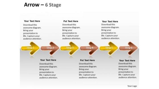 Editable Ppt Theme Linear Abstract By 6 Arrows Business Management PowerPoint 1 Graphic