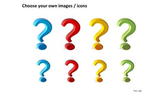 Editable Question Marks Clipart PowerPoint Slides