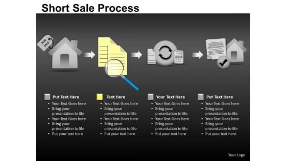 Editable Short Sale Process PowerPoint Slides And Ppt Diagram Templates