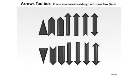 Editable Single Arrows Toolbox PowerPoint Slides And Ppt Diagram Templates