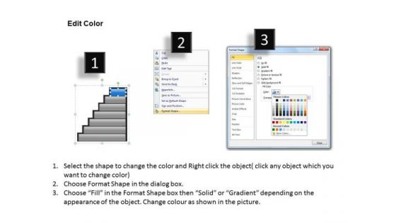 Editable Staircase Diagram PowerPoint Slides Pppt Templates