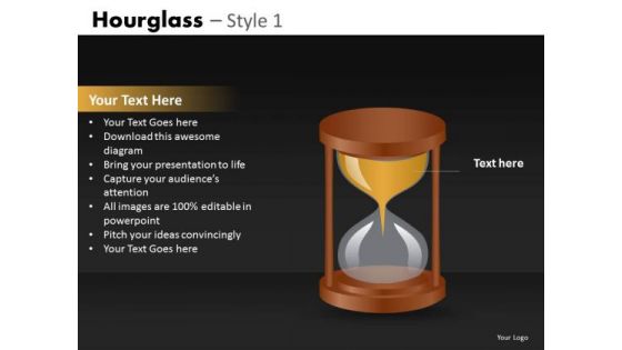 Editable Text Hourglass PowerPoint Slides Download