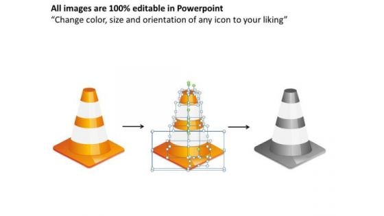 Editable Traffic Cones Ppt PowerPoint Slides And Ppt Diagram Templates