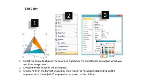 Editable Triangle Diagram PowerPoint Presentation Template