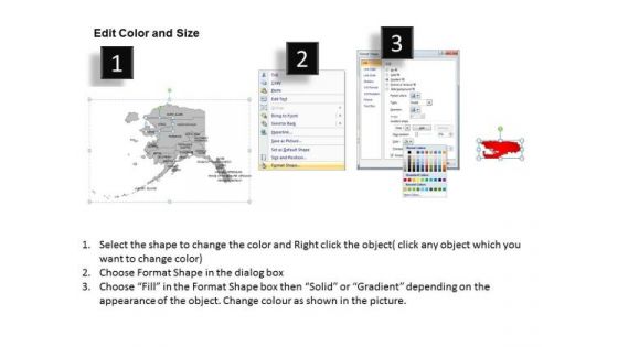 Editable Usa Alaska State PowerPoint Maps