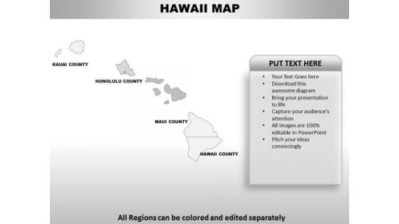 Editable Usa Hawaii State PowerPoint Maps