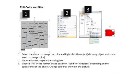 Editable Usa New Mexico State PowerPoint Maps