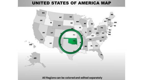 Editable Usa Oklahoma State PowerPoint Maps