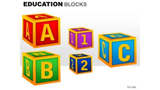 Education Alphabets Blocks Clipart Graphics Images For Ppt Slides