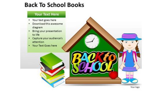 Education Back To School Books PowerPoint Slides And Ppt Diagram Templates