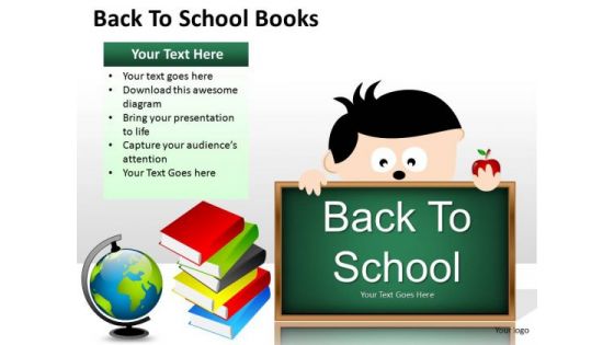 Education Back To School Books PowerPoint Slides And Ppt Graphics Templates