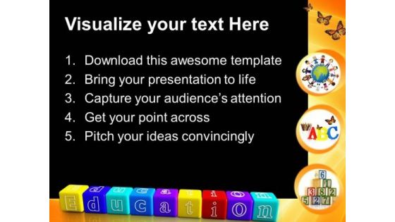Education Blocks Game PowerPoint Templates And PowerPoint Themes 0912