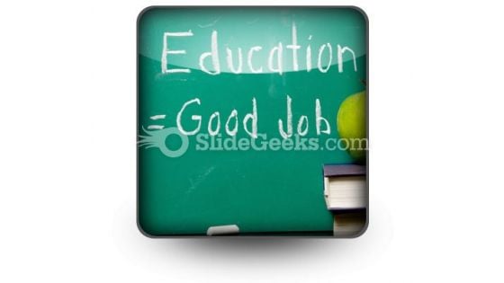 Education Equals Good Job PowerPoint Icon S
