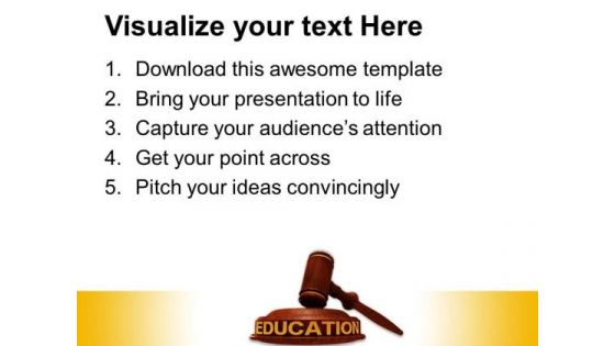 Education Law PowerPoint Templates And PowerPoint Themes 0912