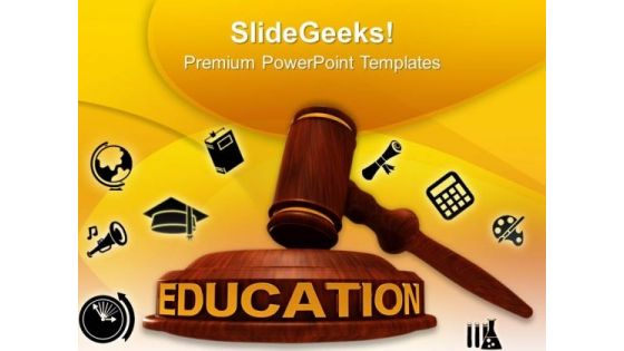 Education Law PowerPoint Templates And PowerPoint Themes 0912