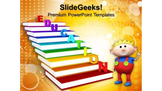 Education On Books Future PowerPoint Templates And PowerPoint Themes 1012