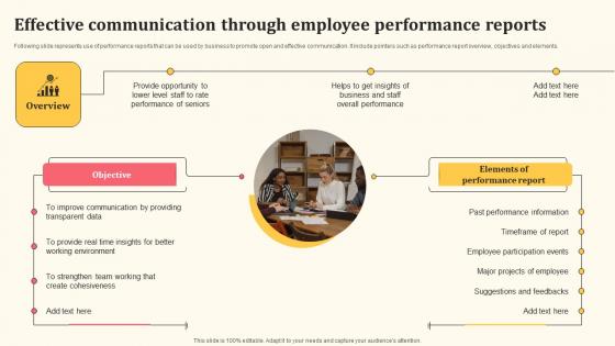 Effective Communication Through Employee Performance Reports Detailed Personnel Introduction Pdf