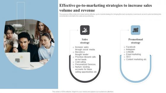 Effective Go To Marketing Strategies Increase Banking Start Up B Plan Go To Market Strategy Ideas Pdf