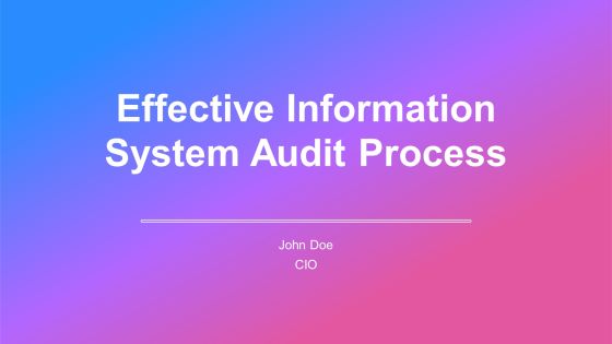 Effective Information System Audit Process PPT Graphics AT