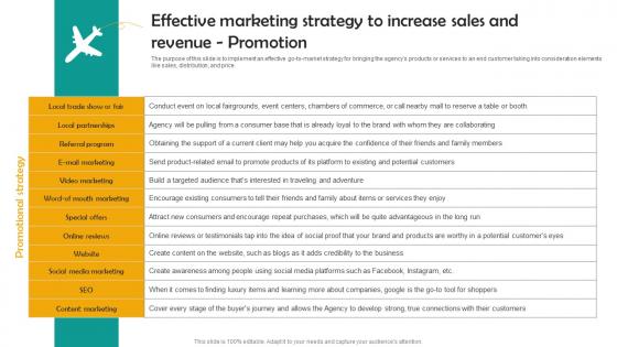 Effective Marketing Strategy Group Tour Operator Business Plan Go To Market Strategy Structure Pdf