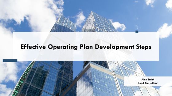 Effective Operating Plan Development Steps PPT Presentation AT