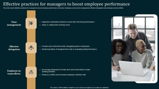 Effective Practices Managers Employee Performance Improvement Strategies Brochure Pdf