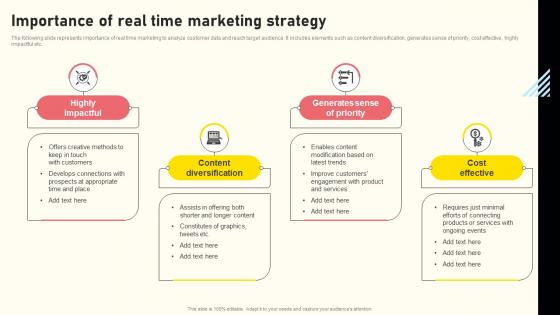 Effective Real Time Marketing Principles Importance Of Real Time Marketing Strategy Themes Pdf