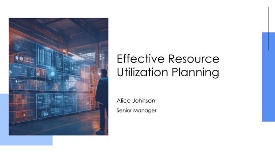 Effective Resource Utilization Planning PPT Example AT