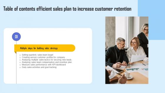 Effective Sales Strategy Enhance Customer Table Of Contents Guidelines Pdf