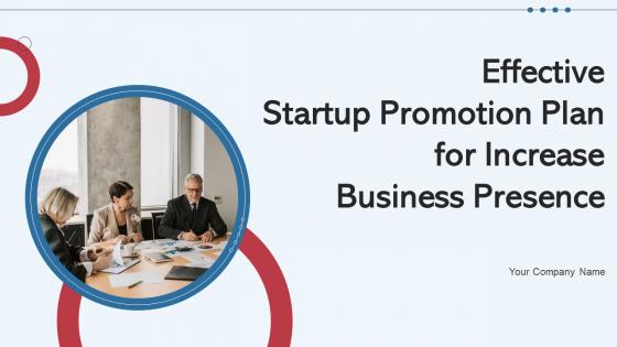 Effective Startup Promotion Plan For Increase Business Presence Complete Deck