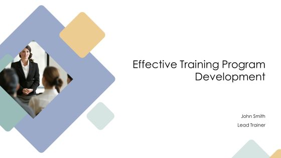 Effective Training Program Development PPT Slides AT