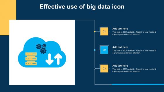 Effective Use Of Big Data Icon Ppt Portfolio Layouts pdf