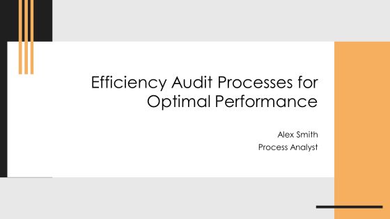 Efficiency Audit Processes For Optimal Performance PPT Sample AT