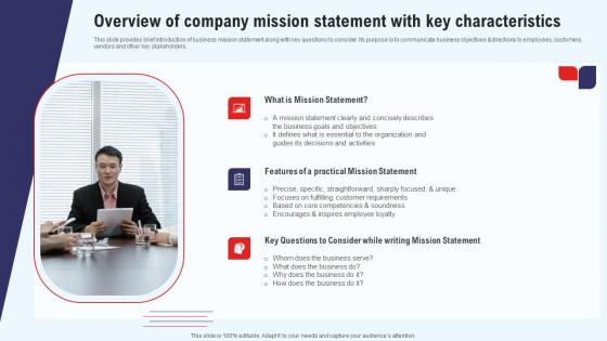 Efficient Marketing Process For Business Overview Of Company Mission Statement Introduction Pdf