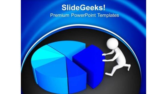 Efforts To Complete The Business Pie PowerPoint Templates Ppt Backgrounds For Slides 0713