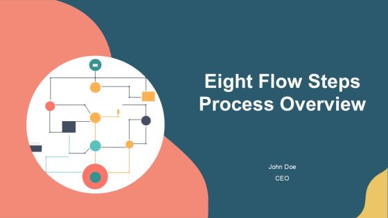 Eight Flow Steps Process Overview PPT Sample AT
