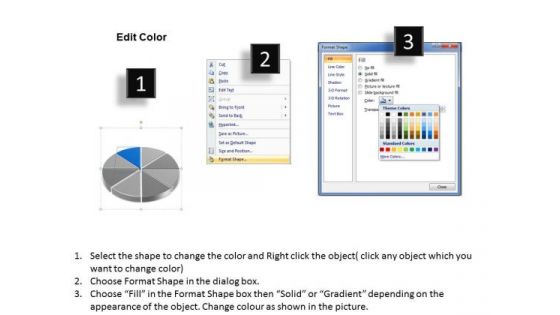 Eight Stages Of Pie Chart Data Interpretation Detailed Business Plan PowerPoint Templates