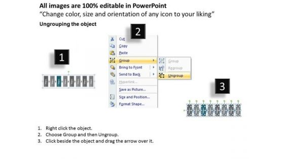 Eight Stages To Execute The Plan Chart Freeware Flowchart PowerPoint Templates