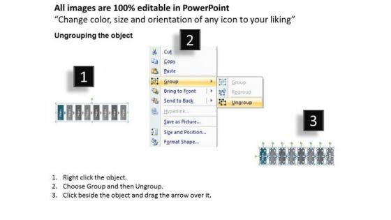 Eight Stages To Execute The Plan Freeware Flowchart PowerPoint Templates