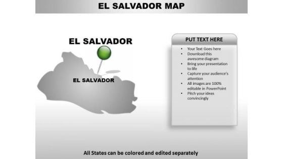 El Salvador Country PowerPoint Maps