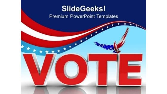 Election Time Americana PowerPoint Templates And PowerPoint Themes 0812