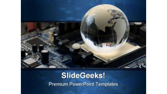 Electronic Circuit Earth PowerPoint Background And Template 1210