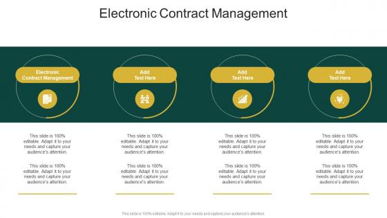 Electronic Contract Management In Powerpoint And Google Slides Cpb